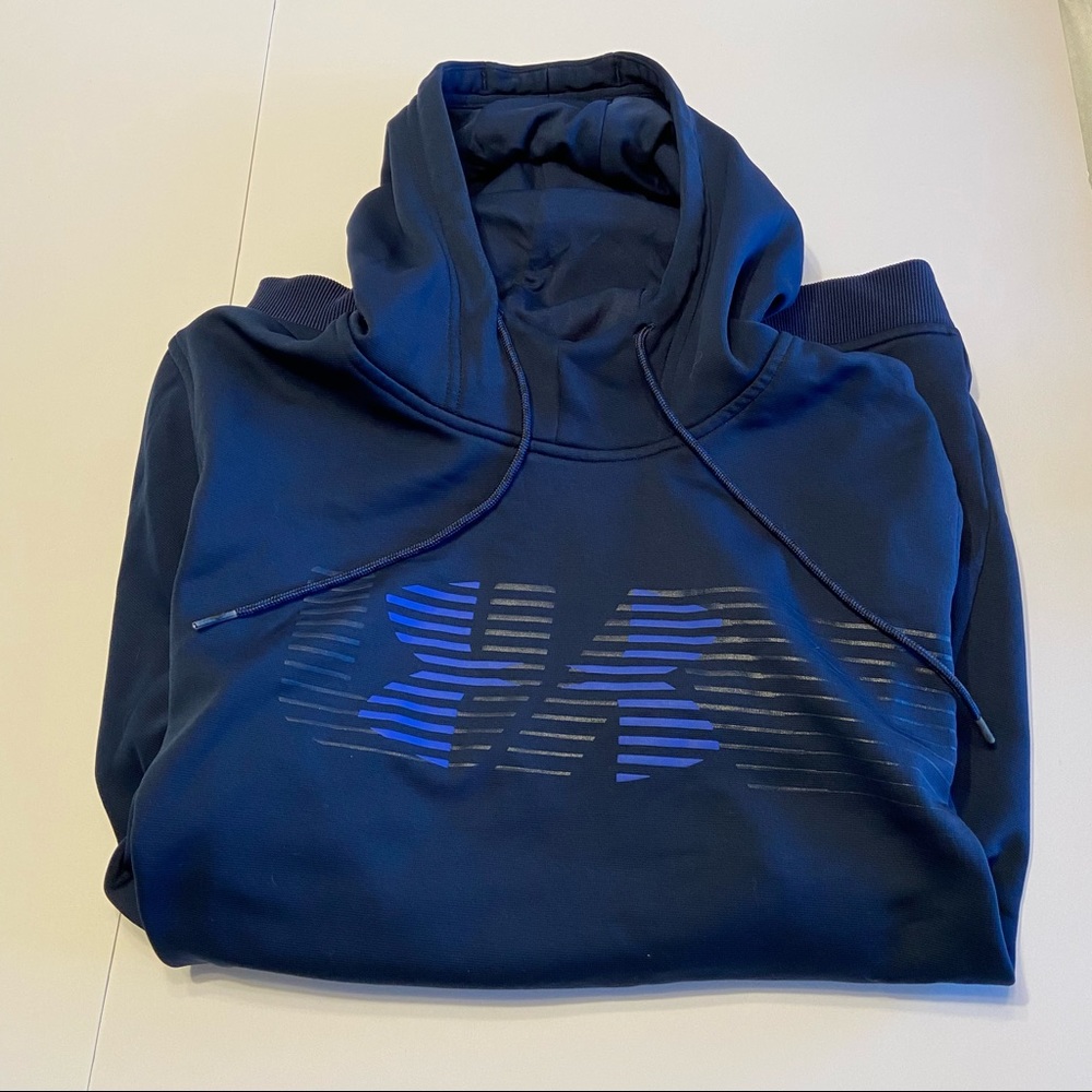 Under Armour Navy Blue ColdGear Hoodie 
Size XL - Picture 6 of 9